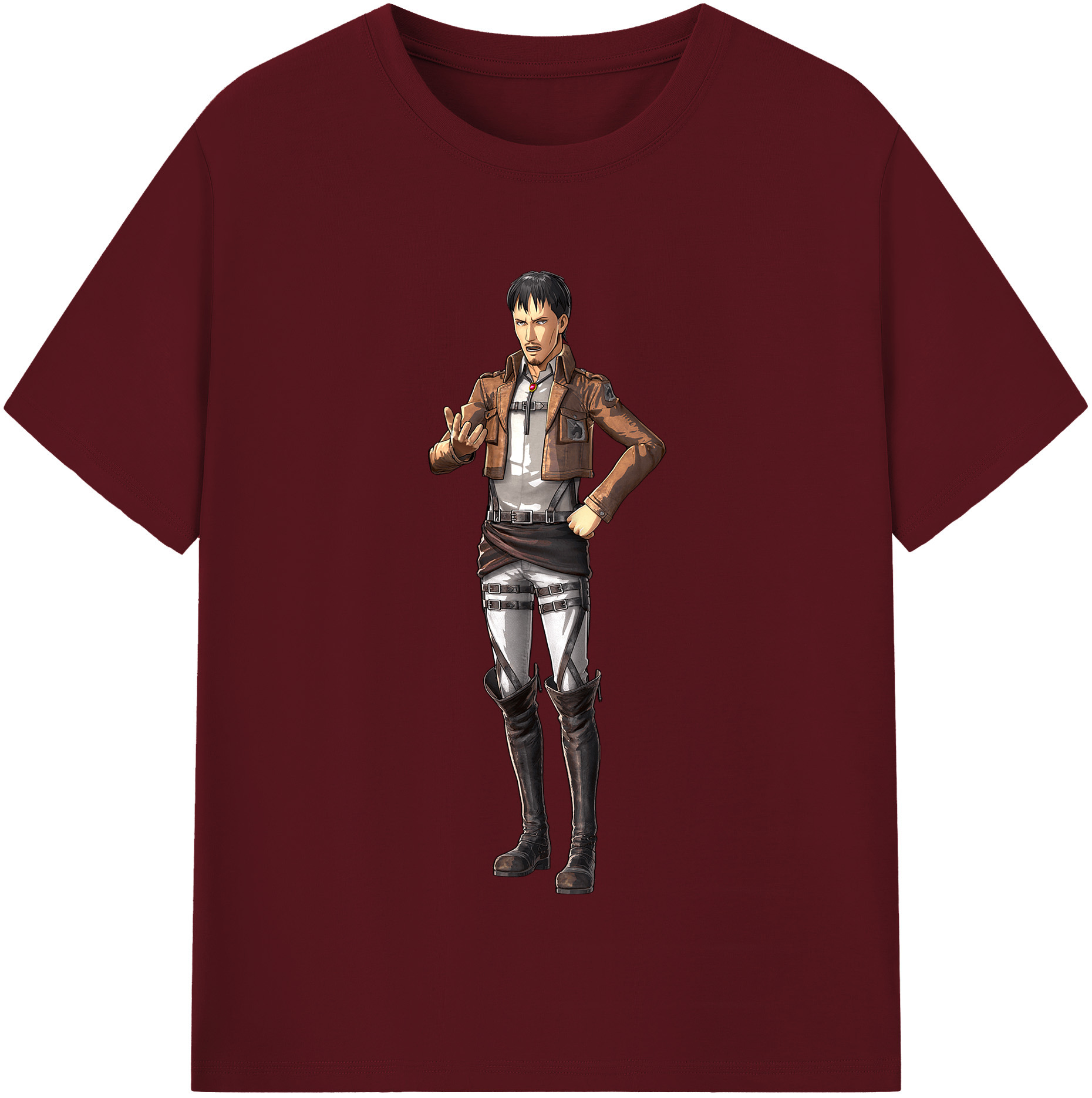 （画像用） 進撃の巨人 Attack on Titan 綿100％半袖Tシャツ（フロントプリント）